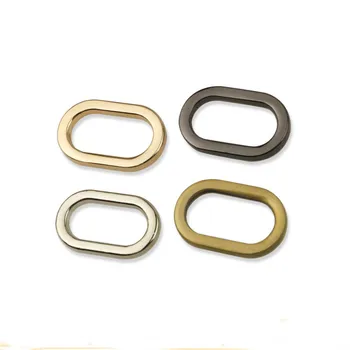Овальные D-образные кольца с никелированным покрытием внутренней ширины 3/4 дюйма, уплотнительное кольцо 20 мм, Металлическое кольцо 100 шт./лот